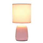 Simple Designs - Petite Round Table Lamp - Light Pink With Matching Shade-Assemblage et utilisation: Le produit est livré assemblé et il suffit de fixer l'abat-jour à la base avec un écrou à douille fourni avant utilisation