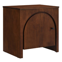 Modway - Appia Porte voûtée Table de chevet, Noyer-Placage en bois de manguier