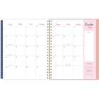 Cambridge - Agenda hebdomadaire/mensuel EttaVee feuille 2025 - 11 po H x 8 1/2 po l - Multicolore - Anglais-Couverture en poly durable avec un motif audacieux de feuilles
