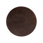 Modway - Lippa Rond de 20 po Bois Table d’appoint - Black Cherry-Assemblée requise