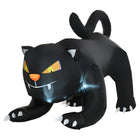 HOMCOM - Chat noir accroupi gonflable Airblown de 6 pieds pour décor d'extérieur Halloween - Noir-Chat noir rampant géant gonflable de 6 pieds de long avec un regard menaçant 