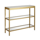 Hudson&Canal - Console Alexis 91 cm (36 po) - Laiton-La table a une capacité de poids de 50 lb