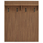 Modway - Render Cannelé Panneau porte-manteaux avec tablette in Noyer-Assemblée requise