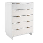 Manhattan Comfort - Granville commode et chiffonnier modernes - blanc - ensemble de 2-Garantie limitée du fabricant de 30 jours