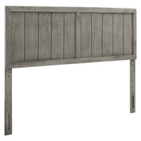Modway - Robbie Bois Tête de lit Queen, Gris-Tête de lit en bois reine