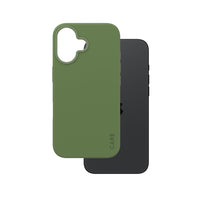 PanzerGlass - CARE Case Fashion MagSafe iPhone 16 - Vert-Audacieusement élégant, design mince et prise en main agréable.