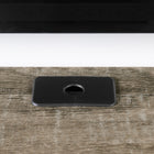 South Shore - Munich - Console média murale - Chêne vieilli - 75 po-Matériau: Panneaux de particules laminés, Métal