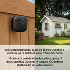 Amazon - Blink Outdoor 4 XR - 2 caméras avec module de synchronisation XR-Bénéficiez d'une connexion 70 % plus fiable : les caméras XR subissent jusqu'à 70 % de déconnexions en moins que lorsqu'elles fonctionnent en Wi-Fi.