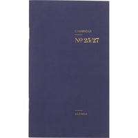 Cambridge - Agenda scolaire mensuel de poche 2 ans WorkStyle 2025-2027 - 6 3/16 po H x 3 5/8 po l - bleu marine - bilingue-24 mois : juillet 2025 à juin 2027