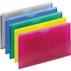 Staples - Chemises extensibles 1 po - Format légal - Couleurs assorties - Paquet de 5-Chemises extensibles; conçues pour contenir des documents et des papiers