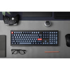 Keychron - V6 Max Interrupteur interchangeable RGB rétroéclairé version bouton - Interrupteur brun - Noir-Compatibilité complète avec macOS, Windows, Linux et autres principales plateformes