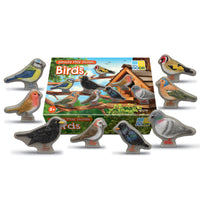 Yellow Door - Pierres de jeu sensorielles - Oiseaux - Lot de 8-Cette superbe collection de huit oiseaux réalistes est parfaite pour toutes sortes d'aventures en plein air !