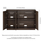 Hudson&Canal - Table de buffet Alston 48" L - Brun aulne-8
