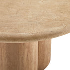 Modway - Tori Rond de 20 pouces Terrasse extérieure Béton Table d’appoint - Travertin-8