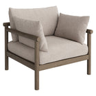 Modway - Eleni Terrasse extérieure Bois de teck Fauteuil - Caillou-Cadre en bois de teck