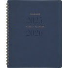 AT-A-GLANCE - Agenda scolaire hebdomadaire/mensuel Signature 2025-2026 - 11 po H x 8 3/8 po l - bleu marine - bilingue-13 mois : juillet 2025 à juillet 2026