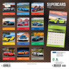 Plato - 2026 Les Bolides Calendrier mural Suspendu Mensuel - 30,5 cm l x 61 cm H - Anglais-Conception Durable - Le papier robuste et de haute qualité empêche le froissage et le débordement de l'encre, et la reliure durable assure la longévité tout au long de l'année