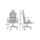 Cougar - Chaise de jeu Armor Air avec double dossier haut - noir-Vérin à gaz de classe 
