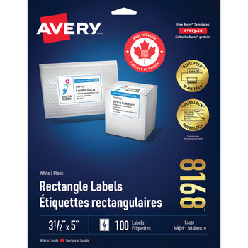Premium Label Supply Étiquettes autocollantes blanches - 7,6 x Premium Label Supply Étiquettes autocollantes blanches - 7,6 x