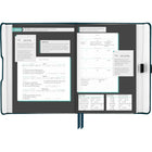 AT-A-GLANCE - Agenda hebdomadaire/mensuel Foundation non daté - 8 1/4 po H x 5 3/4 po l - Bleu - Anglais-L’agenda est garanti pour durer toute l’année et le papier de haute qualité résiste aux bavures d’encre 