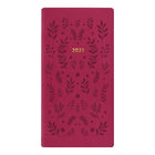 Letts of London - 2027 Agenda mince Woodland semaine sur deux pages – 5-7/8" x 3-1/8" – Couleurs assorties – Multilingue-Couverture douce au toucher