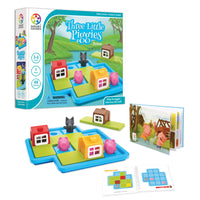 Jeu de puzzle préscolaire de luxe SmartGames Les Trois Petits Cochons -Un merveilleux jeu de logique précoce pour les enfants d'âge préscolaire