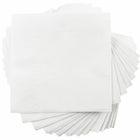 JAM Paper - Petites serviettes pour boissons, 5 po x 5 po, blanc, 48 paquets de 50- Couleur blanche