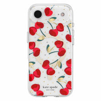 Kate Spade - Étui Protective MagSafe Cherry Dot pour iPhone 17 Air - Cerise-Conçu pour être utilisé avec les accessoires MagSafe d'Apple