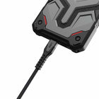 UAG - Câble Charge/Sync Robuste Kevlar USB-C USB-C 5p, Noir/Gris-Attache intégrée pour un rangement pratique du câble
