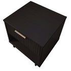 Manhattan Comfort - Table de nuit moderne Granville 18,11" à 1 tiroir - Noir - Lot de 2-15,16 po L x 18,11 po l x 19,49 po H