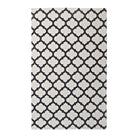 Modway - Lida Treillis marocain Tapis de 5 pi l x 8 pi L - Ivoire et charbon de bois-Tapis à treillis marocain