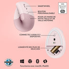 Logitech - Lift Souris Ergonomique Verticale - Rose-Connectez-vous à votre façon : Connectez-vous via Bluetooth Low Energy ou Logi Bolt USB à Windows, macOs, iPadOs, Chrome OS ou Linux, et profitez d'une durée de pile pouvant atteindre 2 ans
