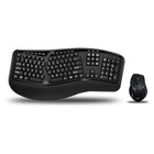 Adesso - 1500GB combo clavier et souris ergonomiques, disposition bilingue anglais/français pour le Canada-Combo clavier et souris sans fil ergonomiques - Les zones de touches séparées et le design incliné réduisent la fatigue des poignets et des mains, favorisant une posture naturelle lors de longues sessions de frappe