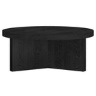 Hudson&Canal - Table basse ron Holm 91 cm (36 po) - Grain noir-Caractéristiques assemblage facile