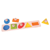 Puzzle de correspondance de formes Bigjigs Toys -Permettez à votre enfant d'identifier différentes formes