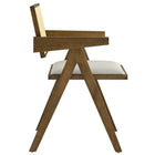 Modway - Thera Canne en cuir végane Fauteuils de salle à manger Ensemble de 2 - Pierre de chêne altérée-Assemblée requise