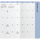 DateWorks - Planificateur de poche mensuel Chiots 2025-2026 - 3,5 po x 6,5 po - Anglais-Matériau de couverture durable DOUX AU TOUCHER avec coins arrondis