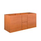 Modway - Scenic 48" Meuble de toilette de salle de bain compatible double lavabo (non inclus) - Noyer cerisier-Armoire de toilette murale pour salle de bain