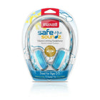 Maxell – Casque d'écoute pour enfants à limitation du volume, bleu (SAFE2-B3)-Sortie de son maximale de 75 décibels