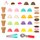 Battat - Ensemble éducatif de glaces-Ensemble de 60 pièces : Comprend un comptoir de glaces, 9 parfums de glace, des morceaux de sandwichs glacés, des ustensiles, de l’argent-jouet, une roue de jeu et plus encore