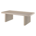Hudson&Canal - Table basse rectangulaire Soren (122 cm de largeur) - Blanc aulne-Le plateau de table a une capacité de poids de 60 lb