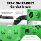 Microsoft - Xbox Manette sans fil - Vert vélocité-Fixez votre casque préféré à l'aide de la prise jack 3,5 mm pour discuter avec des amis ou vous immerger davantage dans l'action