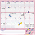 DateWorks - 2026 Calendrier Mural Magnétique Familial 16 Mois - 12 po x 12 po - Bilingue -16 pages mensuelles détachables avec section de notes pour Septembre 2024 à Décembre 2025