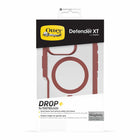 OtterBox - Coque Defender XT transparente pour iPhone 16 Pro - Rouge brique-Conception robuste mais fine avec des bords en caoutchouc pour une prise en main sécurisée et une absorption des chocs