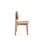 Manhattan Comfort - Chaise de salle à manger Versailles 18,5 po style industriel chic - Nature - Lot de 4-Hauteur d’assise : 42 cm avec une capacité de poids de 125 kg