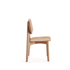 Manhattan Comfort - Chaise de salle à manger Versailles 18,5 po style industriel chic - Nature - Lot de 4-Hauteur d’assise : 42 cm avec une capacité de poids de 125 kg