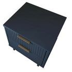 Manhattan Comfort - Table de nuit moderne Granville 18,11" à 2 tiroirs - Bleu Minuit - Lot de 2-15,16 po L x 18,11 po l x 19,49 po H