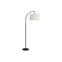 Monarch Specialties - Luminaire - 65 po H Lampadaire - Métal Noir - Abat-Jour Ivoire / Crème - Contemporain-Illuminez votre espace avec ce lampadaire arc contemporain et branché de 65 pouces de haut, avec une finition métallique noire élégante et un abat-jour sophistiqué en forme de tambour ivoire