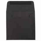 JAM Paper - Enveloppes d'invitation carrées - 5 x 5 - lin noir - Paquet de 25-La forme carrée unique fera ressortir votre courrier !