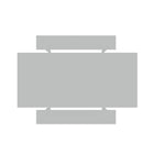 Manhattan Comfort - Ensemble de salle à manger moderne Nomad 172,5 cm - Blanc - Ensemble de 3-Sentez le grain du bois avec la finition Protouch